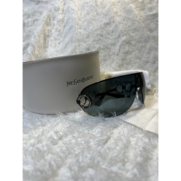 NWOT Yves Saint Laurent Sunglasses Shield Visor Designer Frames model 6115/S - Picture 5 of 9